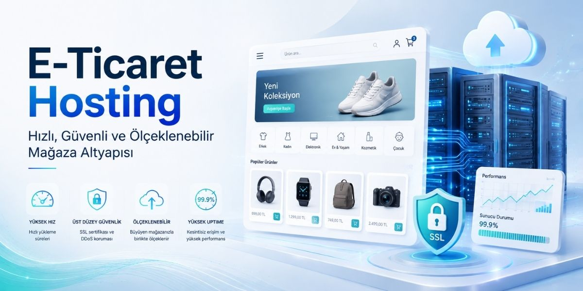 E-Ticaret Hosting Seçimi: Hızlı, Güvenli ve Ölçeklenebilir Mağaza İçin Rehber