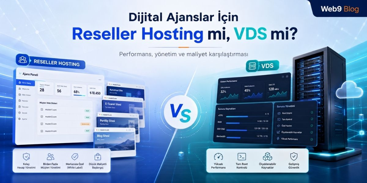 Dijital Ajanslar İçin Reseller Hosting mi Almalı, Yoksa VDS mi Kiralamalı?
