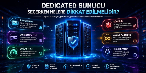Dedicated Sunucu Seçerken Nelere Dikkat Edilmelidi...