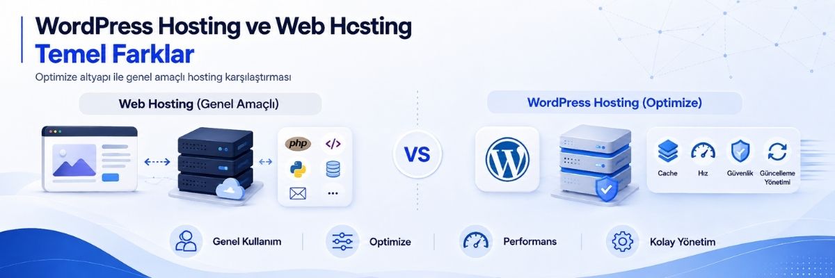 WordPress Hosting ile Web Hosting Arasındaki Fark Nedir? WordPress Hosting ile Web Hosting Arasındaki Fark Nedir?